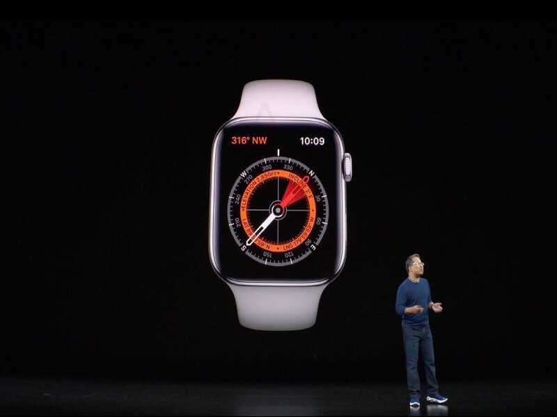 Tích hợp thêm tính năng la bàn của Apple Watch Series 5