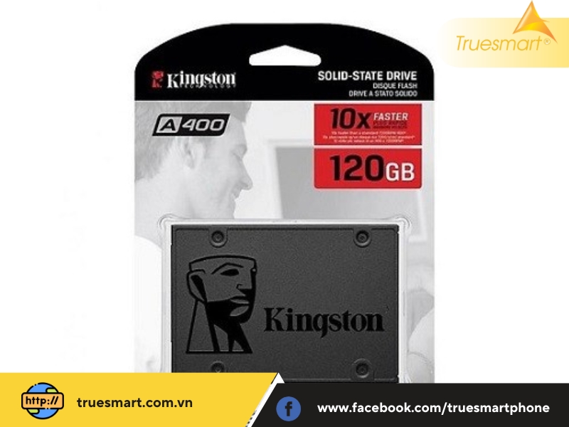 Thay ổ cứng SSD Kingston 120GB SA400 chính hãng, lấy ngay tại Truesmart